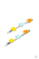 Paparazzi Accessories Star-Crossed Cuties - Multi Color Hair Clip