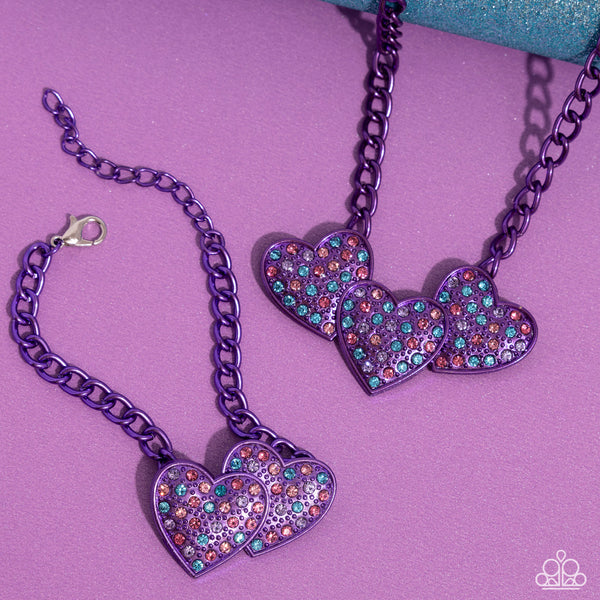 Paparazzi Accessories Low-Key Lovestruck - Purple Necklace