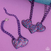 Paparazzi Accessories Lovestruck Lineup - Purple Bracelet Set