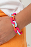 Paparazzi Accessories Go the Extra SMILE - Pink Bracelet