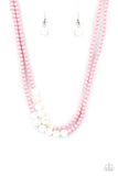 Paparazzi Accessories Extended STAYCATION Pink Necklace