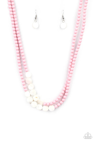 Paparazzi Accessories Extended STAYCATION Pink Necklace