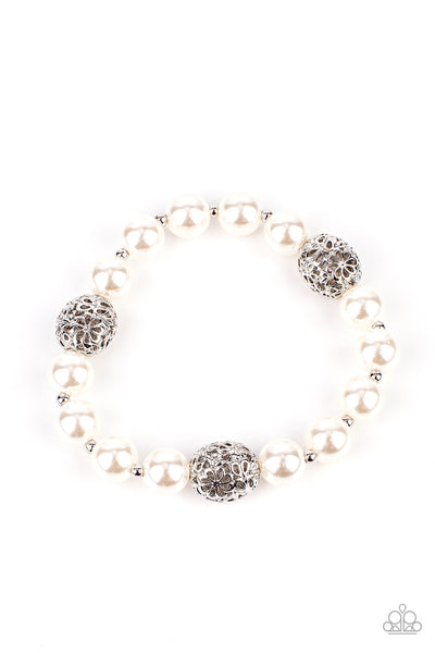 Paparazzi Accessories Upscale Whimsy White Bracelet