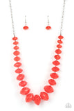 Paparazzi Accessories Happy GLOW - Lucky - Red Necklace