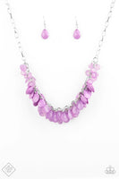 Paparazzi Accessories Colorfully Clustered Purple Necklace