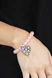 Paparazzi Accessories Cutely Crushing - Pink Bracelet