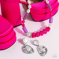 Paparazzi Accessories A SHEEN Slate - Pink Necklace