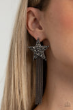 Paparazzi Accessories Superstar Solo - Black Earrings