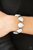 Paparazzi Accessories Flamboyant Tease White Bracelet