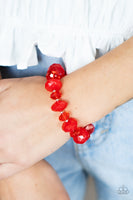 Paparazzi Accessories Keep GLOWING Forward - Red Bracelet