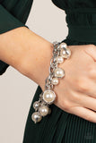 Paparazzi Accessories Orbiting Opulence White Bracelet