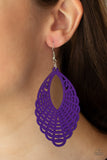 Paparazzi Accessories Tahiti Tankini Purple Earrings