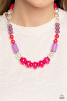 Paparazzi Accessories A SHEEN Slate - Pink Necklace