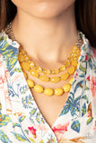 Paparazzi Accessories Tropical Hideaway - Yellow Necklace