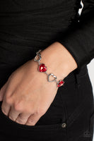 Paparazzi Accessories Sentimental Sweethearts - Red Bracelet