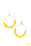 Paparazzi Accessories Catch a Breeze Yellow Earrings