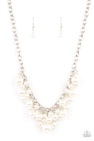 Paparazzi Accessories Down For The COUNTESS White Necklace