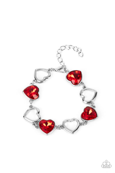 Paparazzi Accessories Sentimental Sweethearts - Red Bracelet