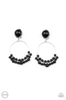 Paparazzi Accessories The Black Pearl Cabaret Necklace Set