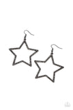 Paparazzi Accessories Supernova Sparkle - Black Earrings