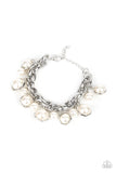 Paparazzi Accessories Orbiting Opulence White Bracelet