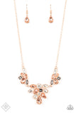 Paparazzi Accessories Completely Captivated - Rose Gold Necklace & Bracelet Set