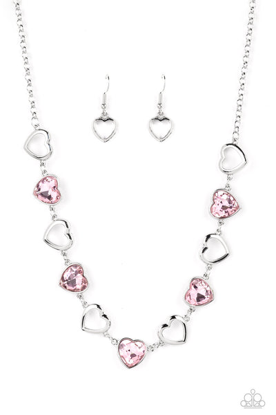 Paparazzi Accessories Contemporary Cupid - Pink Necklace