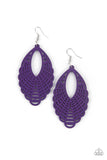 Paparazzi Accessories Tahiti Tankini Purple Earrings