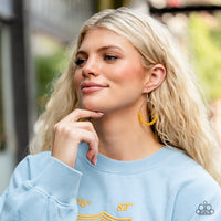 Paparazzi Accessories Catch a Breeze Yellow Earrings