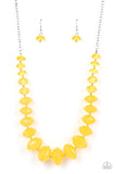 Paparazzi Accessories Happy GLOW-Lucky Yellow Necklace