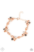 Paparazzi Accessories Completely Captivated - Rose Gold Necklace & Bracelet Set