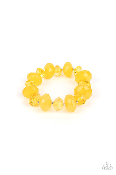 Paparazzi Accessories Keep GLOWING Forward Yellow Bracelet