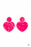 Paparazzi Accessories Just a Little Crush - Pink Earrings